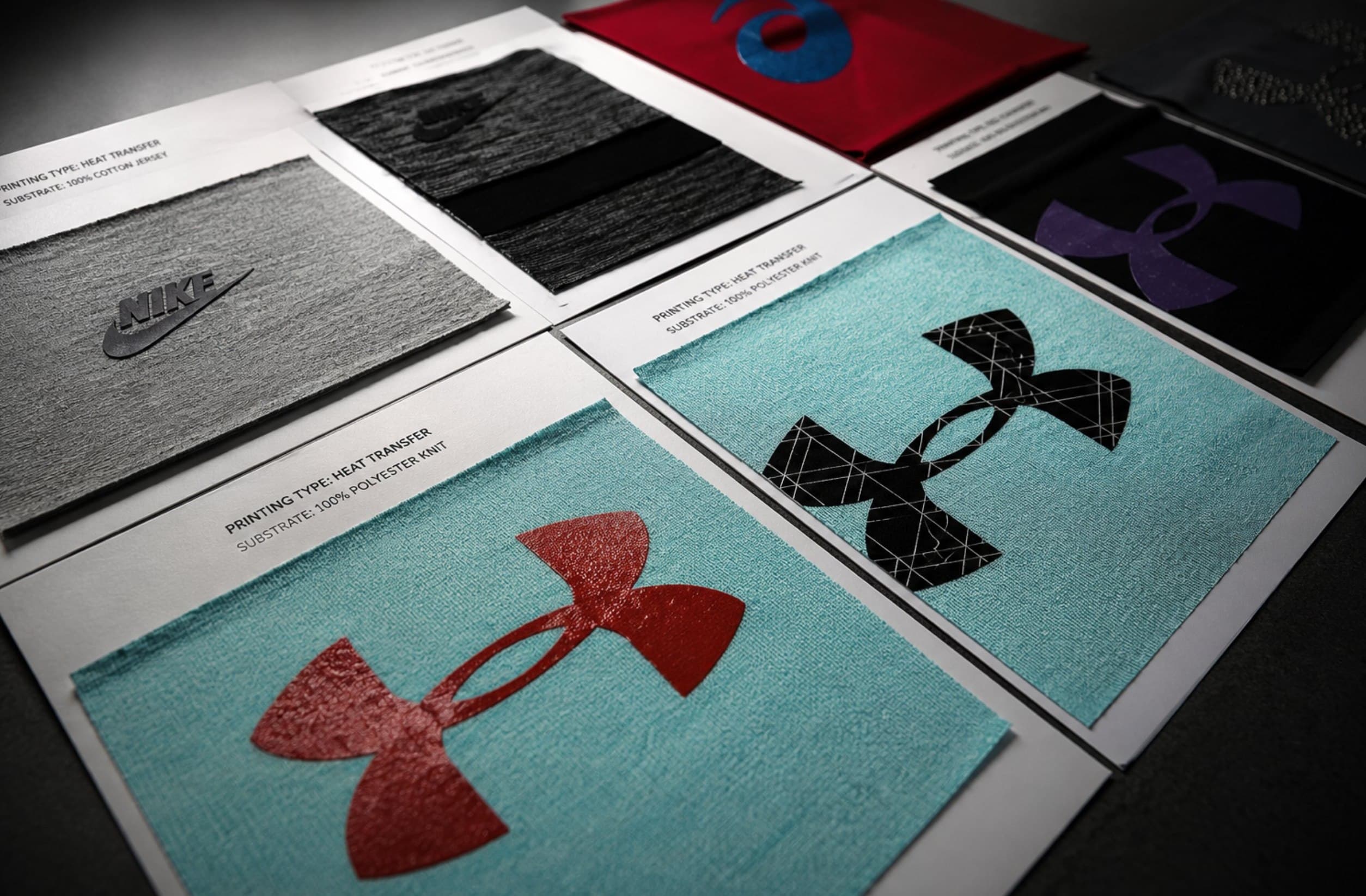 Fabric and print sample swatches