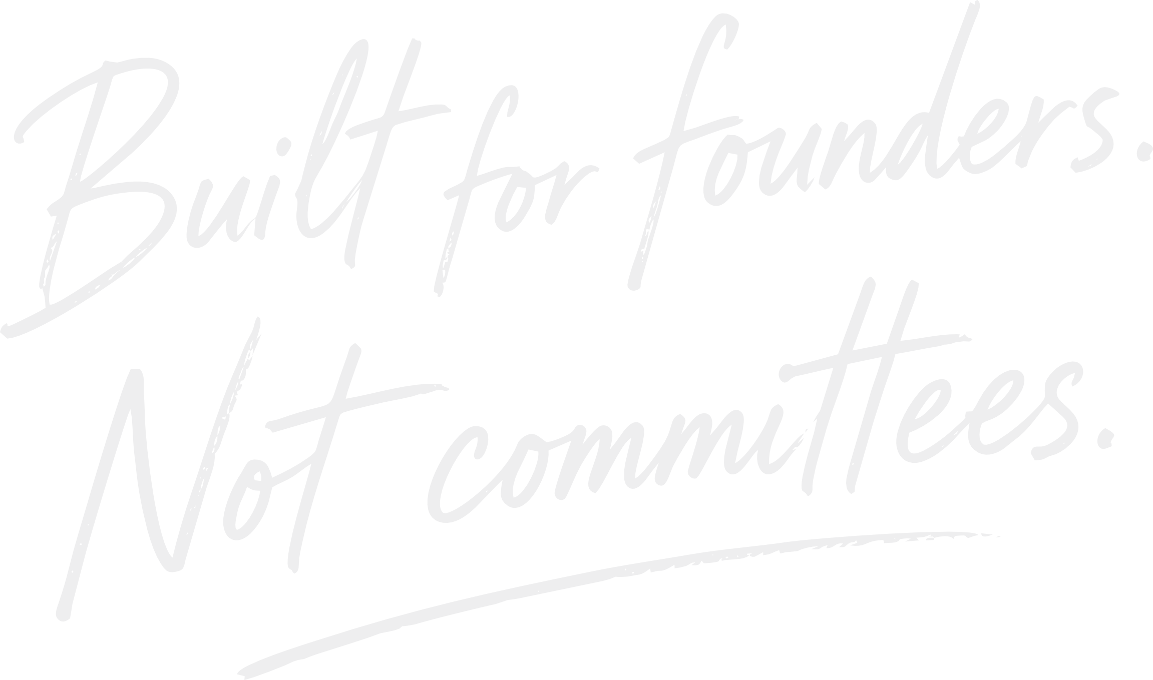 Built for founders. Not committees.